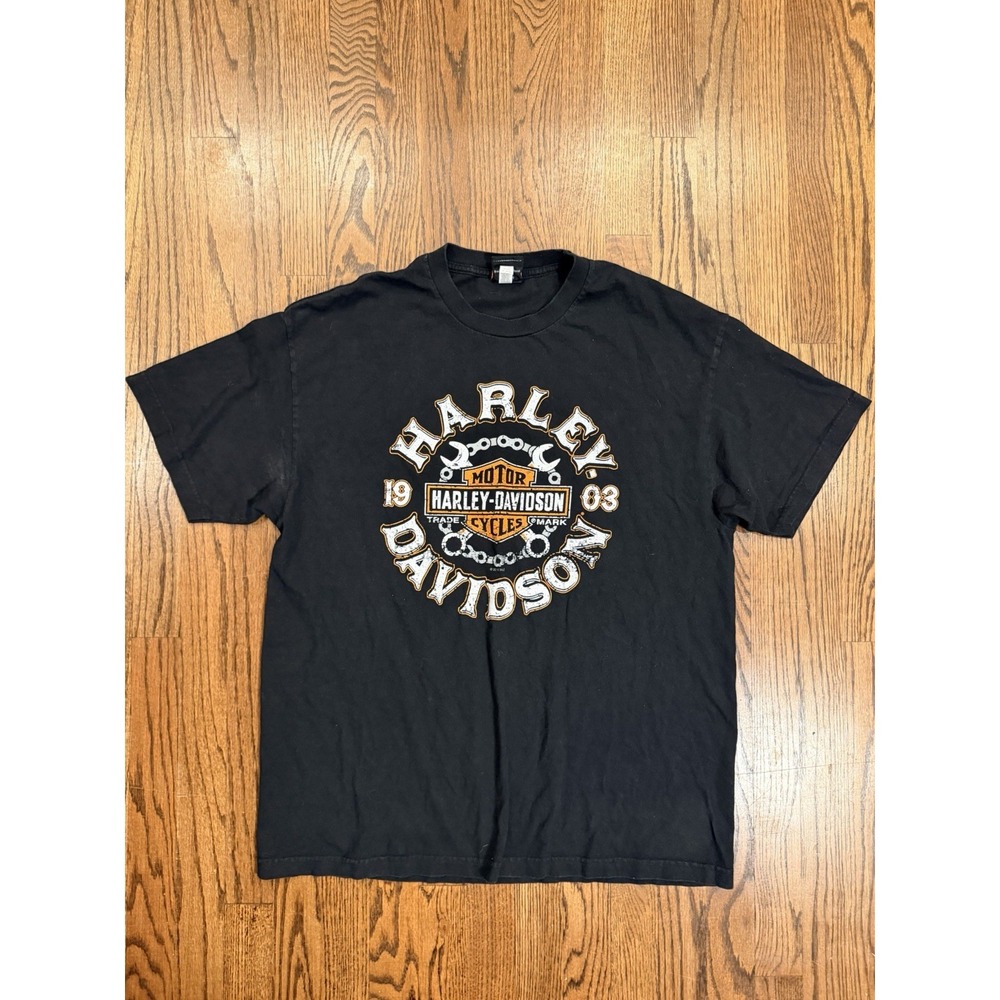 Harley Davidson Whiskey Row Prescott AZ Graphic T-Shirt XL Black